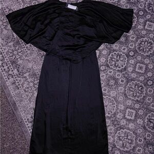 Nasty Gal Black Off the Shoulder Maxi Dress